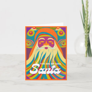 You are my Soul Santa Boho Hippie Christmas Holiday Card