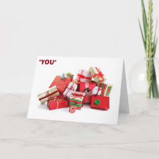 YOU ARE "MY SPECIAL CHRISTMAS GIFT" HOLIDAY CARD