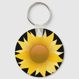 You Are My Sunflower Button Keychain