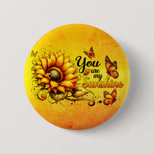 You are my sunshine 6 cm round badge