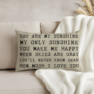 YOU ARE MY SUNSHINE Accent Pillow