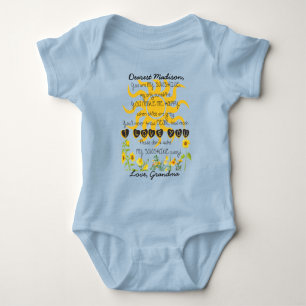 You Are My Sunshine Add Name Baby Bodysuit
