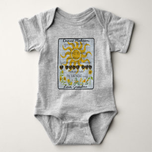 You Are My Sunshine Add Name Baby Bodysuit
