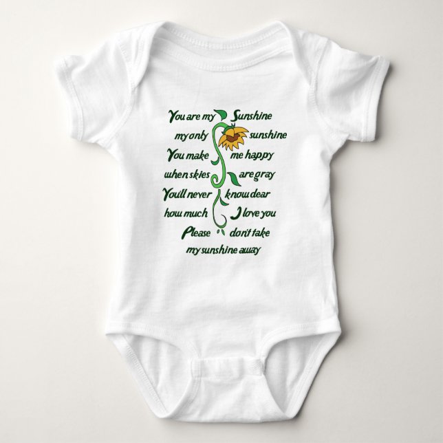You are my Sunshine Baby Bodysuit (Front)