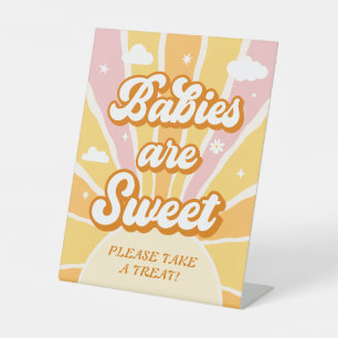 You are my sunshine baby shower favour pedestal sign