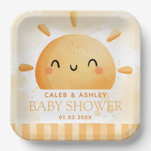 You Are My Sunshine Baby Shower Paper Plates