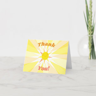 You are my Sunshine Baby Shower Thank You Card