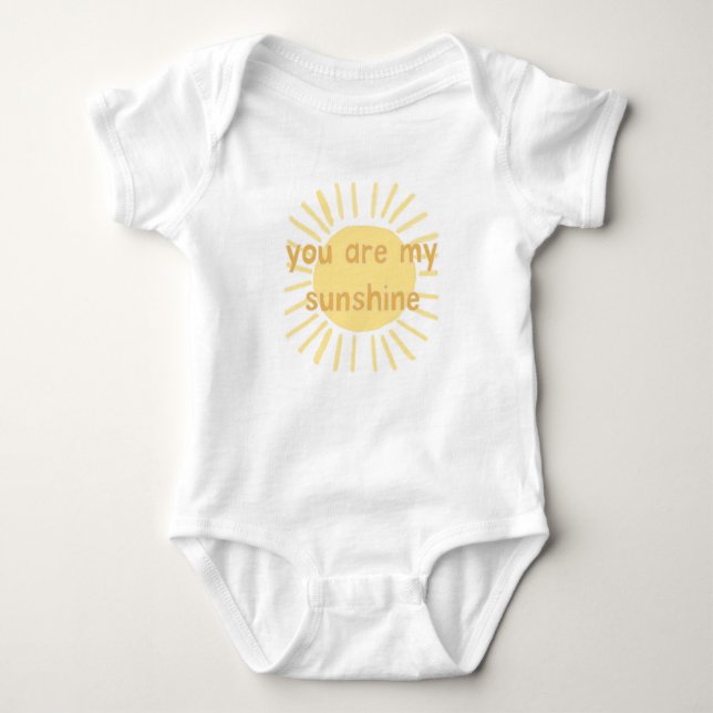 You are my Sunshine baby toddler shirt (Front)