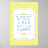 You Are My Sunshine Blue and Yellow Nursery