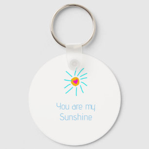 you are my sunshine blue orange sun heart kids nam key ring