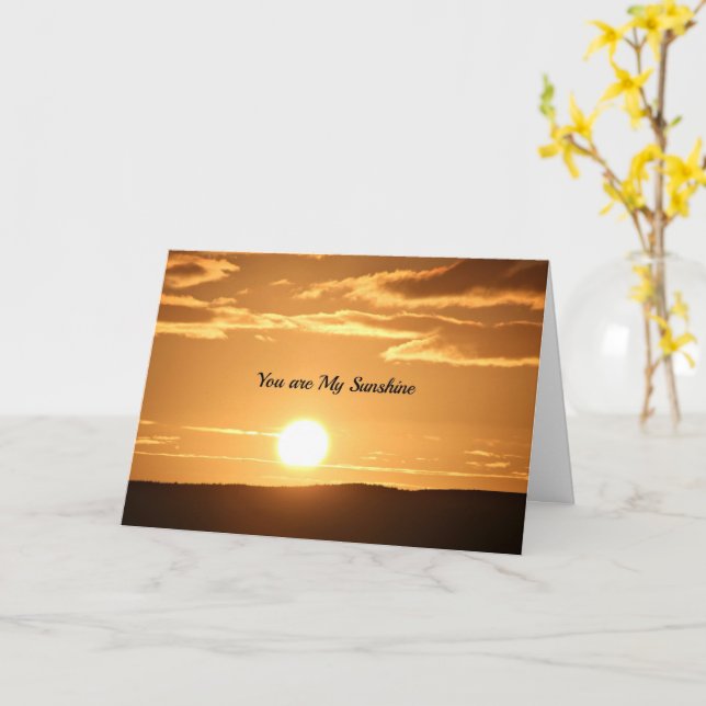 You are My Sunshine Card (Yellow Flower)