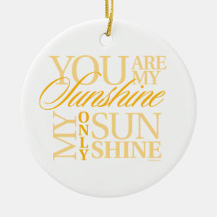 You Are My Sunshine Ceramic Tree Decoration