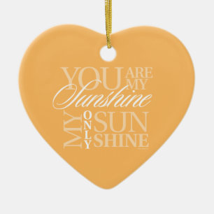 You Are My Sunshine Ceramic Tree Decoration
