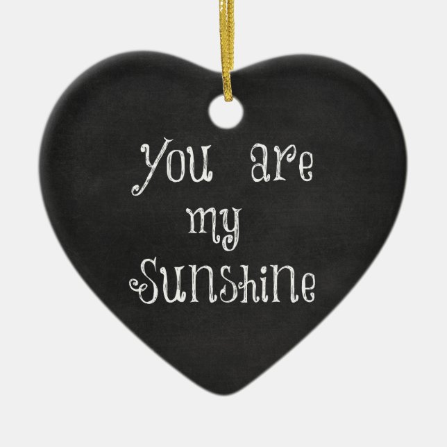 You are My Sunshine Ceramic Tree Decoration (Front)
