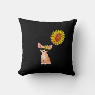 You Are My Sunshine Chihuahua Sunflower Chiahuahua Cushion