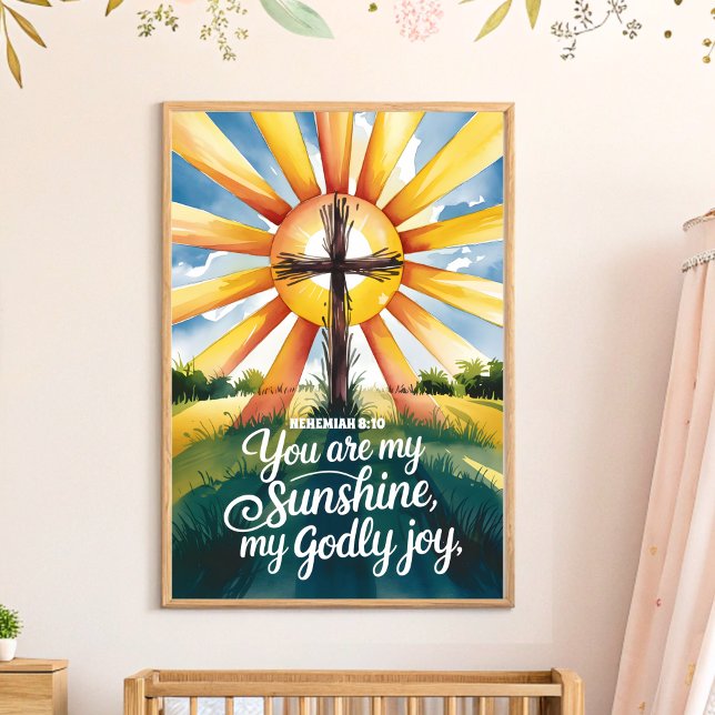 You Are My Sunshine Christian Nursery Wall Art (Creator Uploaded)