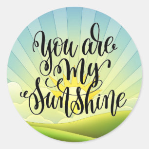 You are my Sunshine Classic Round Sticker
