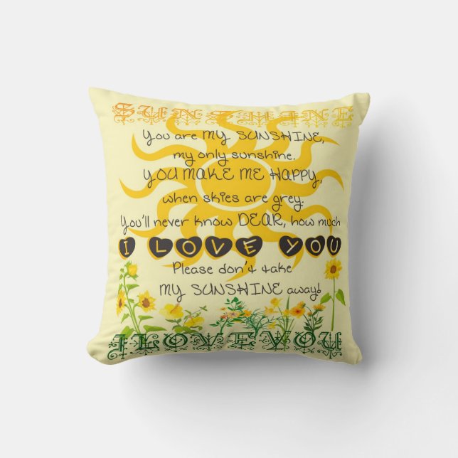 You are my Sunshine Cushion (Front)