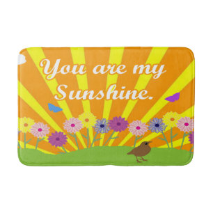 You Are My Sunshine Cute Bath Mat