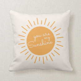 You are my Sunshine | Cute Boho Yellow Cushion