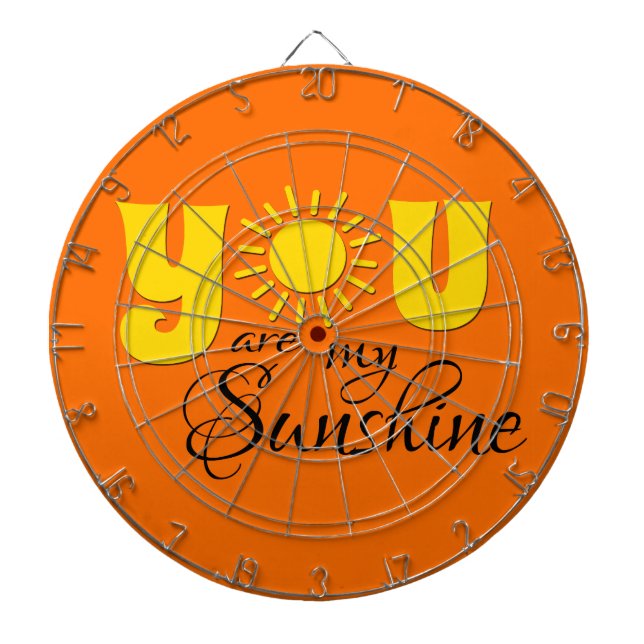 You are my sunshine dartboard (Front)