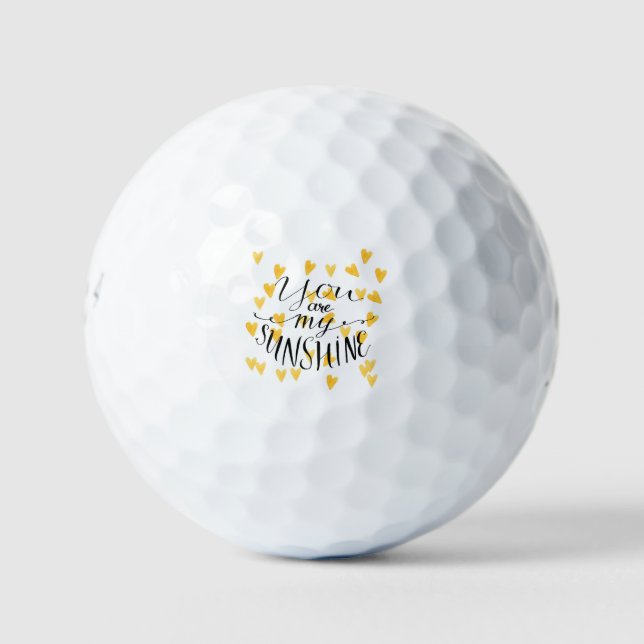You Are My Sunshine Golf Balls (Front)