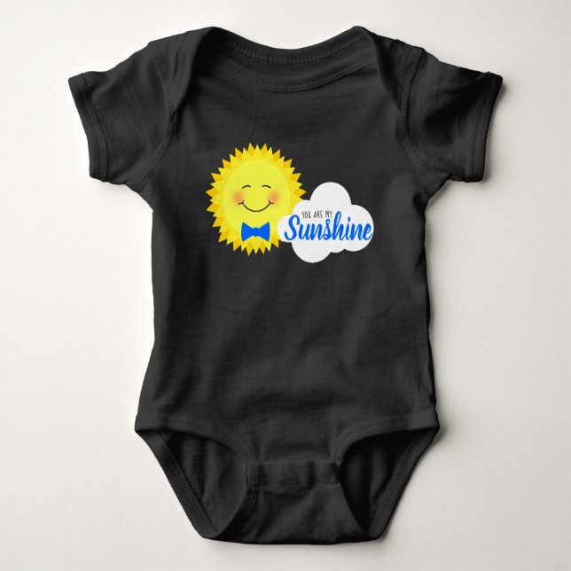 You Are My Sunshine Happy Sun Baby Bodysuit (Front)