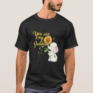 You Are My Sunshine Hippie Sunflower Elephant Shir T-Shirt
