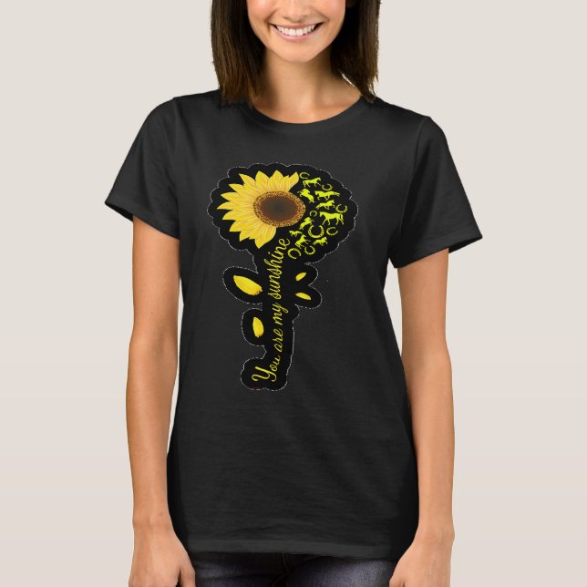 You are My Sunshine Horse  Sunflower T-Shirt (Front)