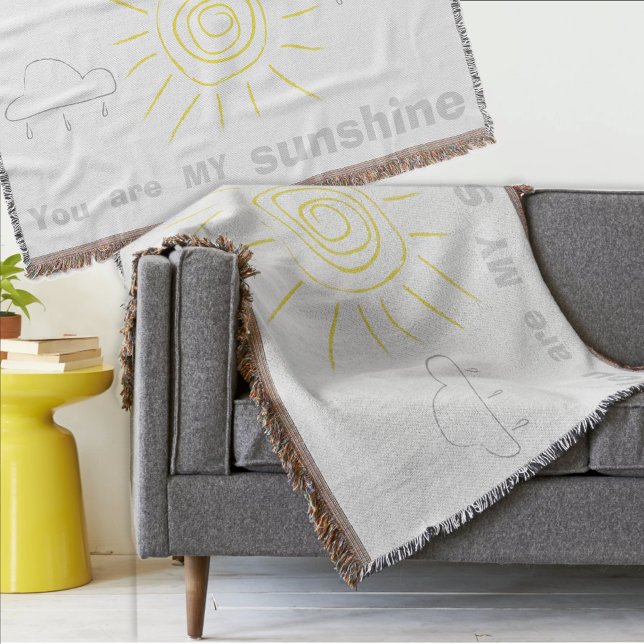 You Are MY Sunshine "Inspirational Quotes" Throw Blanket (Creator Uploaded)
