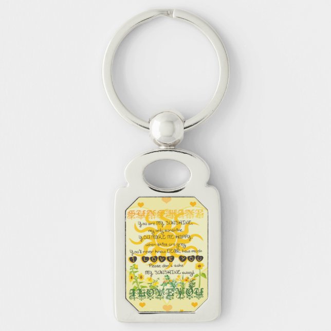 You Are My Sunshine Key Ring (Front)