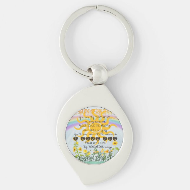 You Are My Sunshine Key Ring (Front)