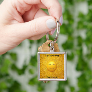 You are my Sunshine Keychain/Ring Key Ring