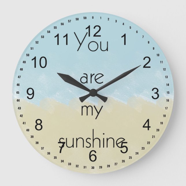 You Are My Sunshine Large Clock (Front)