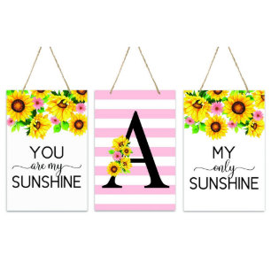 You Are My Sunshine Monogram Wall Sign Set