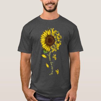 You Are My Sunshine Motorcycle Sunflower Hippie T-Shirt