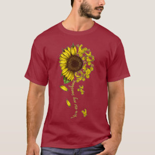 You Are My Sunshine Motorcycle Sunflower Hippie T-Shirt