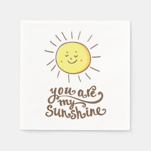 You Are My Sunshine Napkin