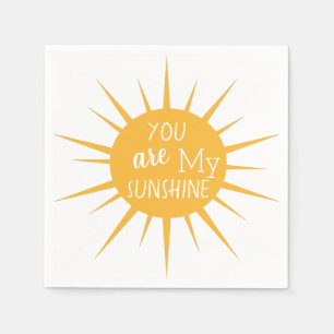 You are my sunshine napkin