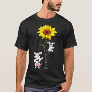 You Are My Sunshine Nice Cow Sunflower T-Shirt