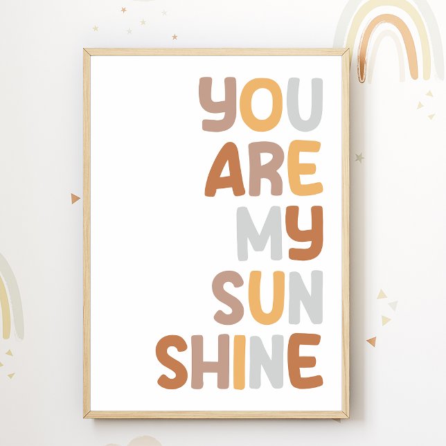 You are my Sunshine Nursery Poster Kids Room Decor (Creator Uploaded)