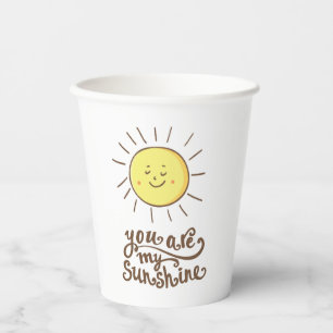 You Are My Sunshine Paper Cups