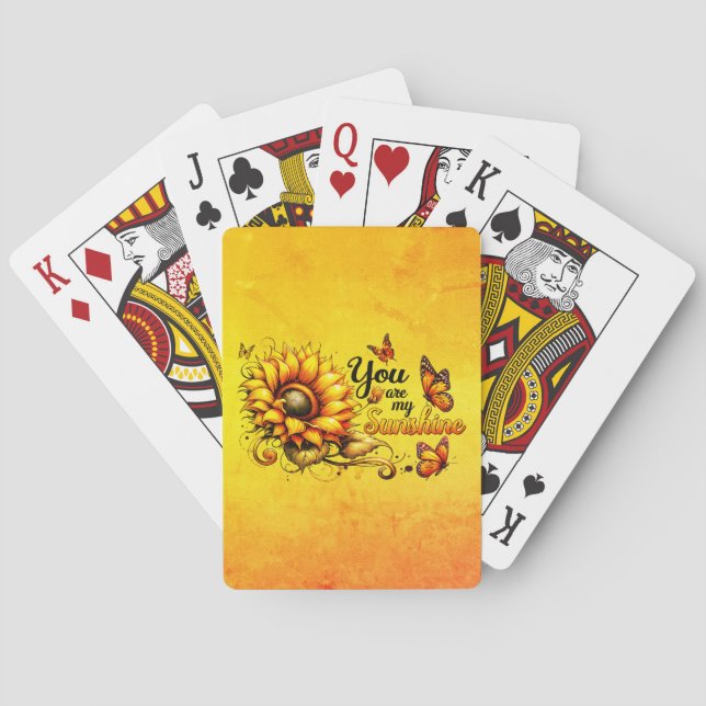 You are my sunshine playing cards (Back)