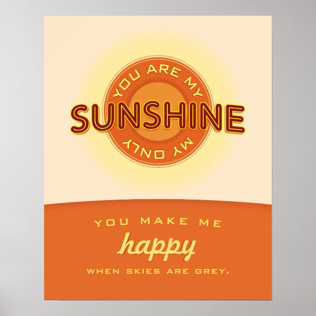 You are my sunshine. — post poster (Front)