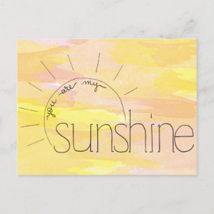 You Are My Sunshine Postcard
