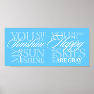 You Are My Sunshine Poster