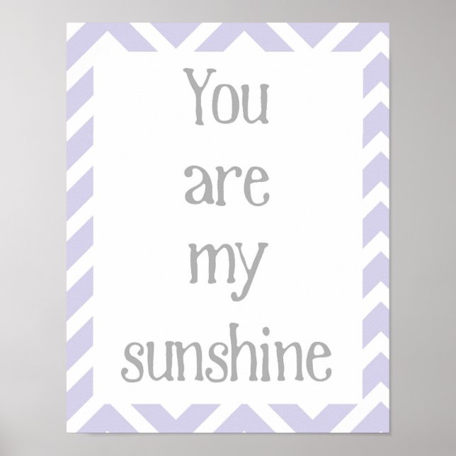 You Are My Sunshine Poster (Front)