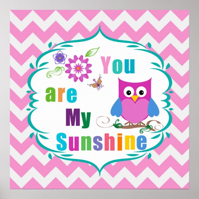 You Are My Sunshine Poster Print (Front)