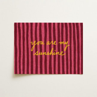 You Are My Sunshine Print Striped Nursery Art