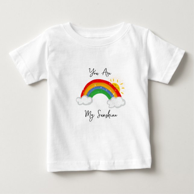  You are my sunshine rainbow toddler t-shirt. Baby T-Shirt (Front)
